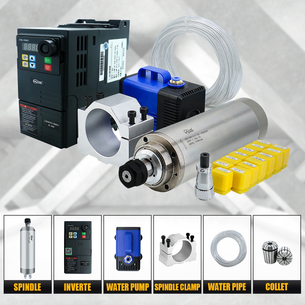 220V ER20 2.2kw 80mm Water Coo - огляд і ціна Cnc Spindle Motor